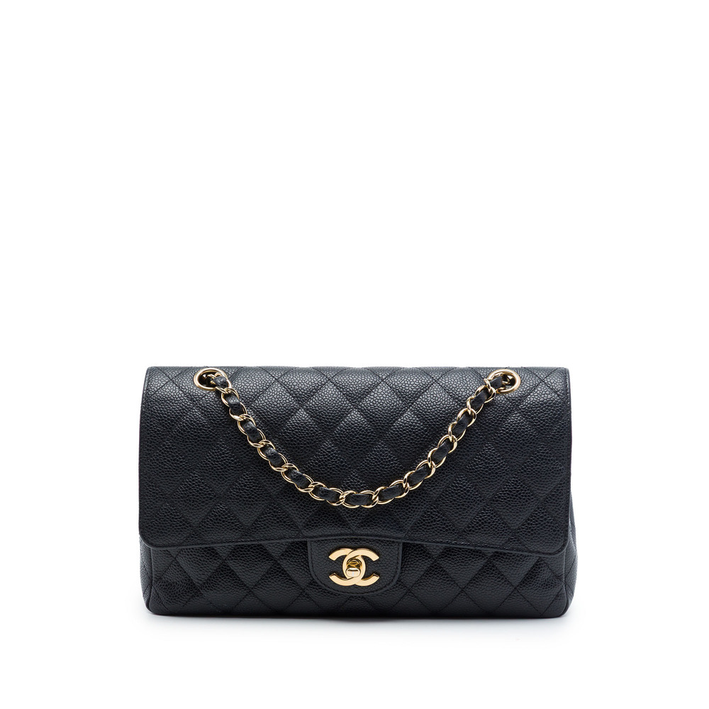 Pre-Loved Chanel Medium Classic Caviar Double Flap
